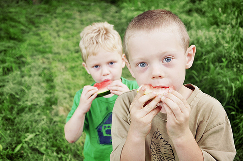 Children enjoy eating outdoors, encourage picnics and packed lunches when you are out and about.