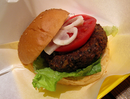 Veggie burgers can be just as appetizing as beef burgers