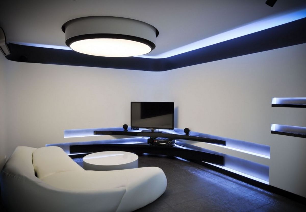 Installation Of LED Lighting Technology In Contemporary Home Design