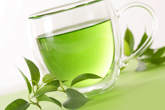 Green Tea and Healthy Food On Weight Loss