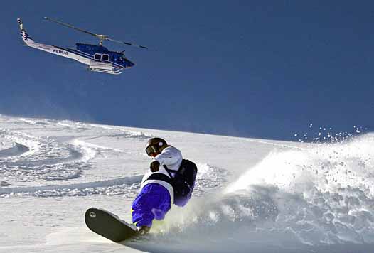 heli skiing