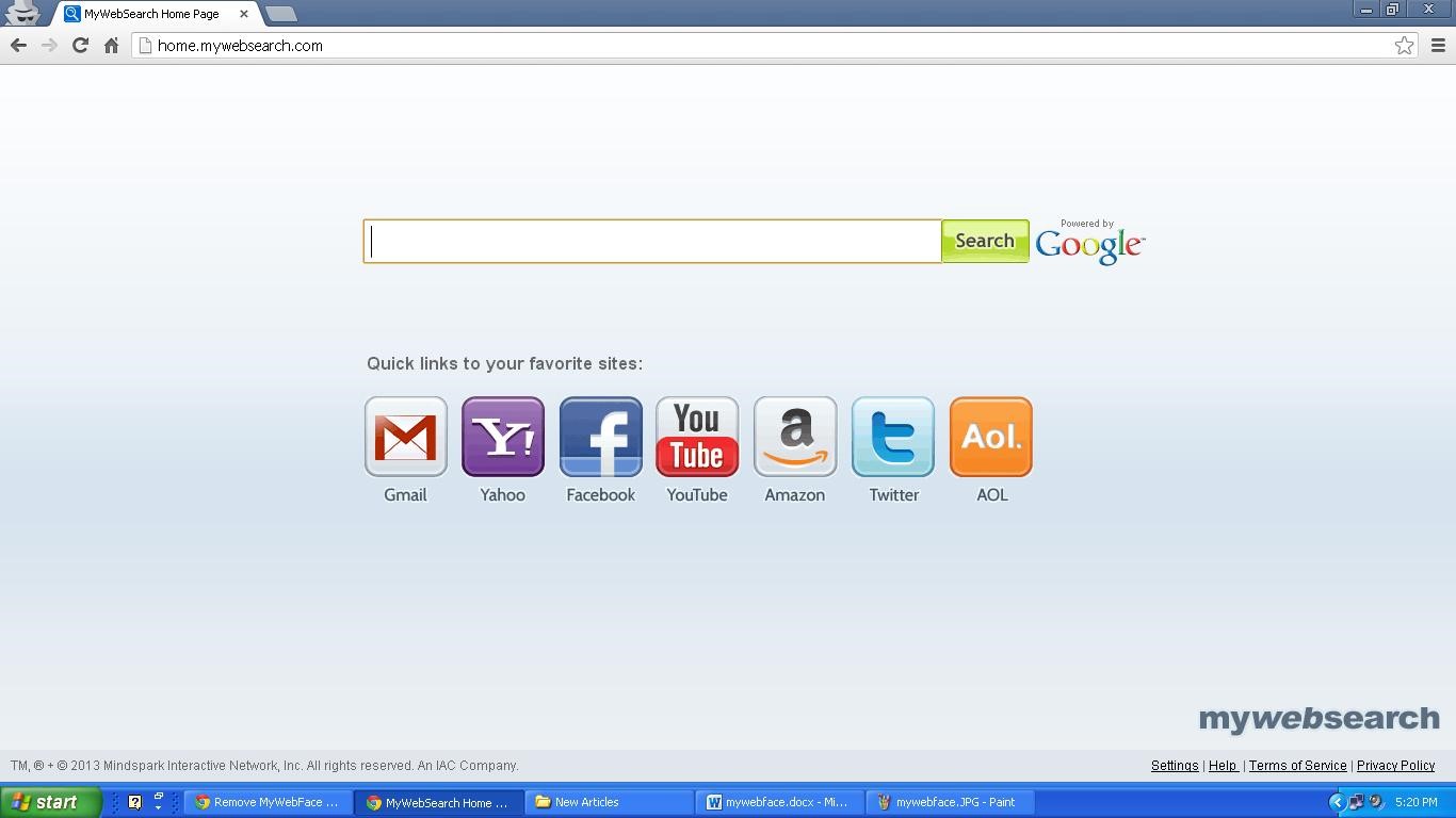 MyWebFace Toolbar